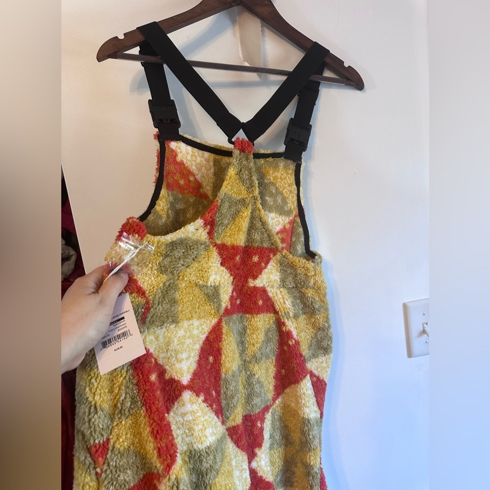 STOIC Colorful Geometric Fleece Overalls-NWT - Picture 10 of 13